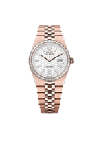 Rolex Land-Dweller 36 Oyster, 36 mm, Everose gold and diamonds