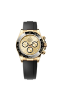 D Rolex Cosmograph Daytona Yellow Gold Champagne Dial with Oysterflex Bracelet