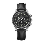 Speedmaster Moonwatch Professional 42 mm, steel on leather strap