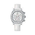 Speedmaster 38 38 mm, steel on leather strap