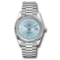 Rolex Day-Date 40 Platinum – Ice Blue Dial