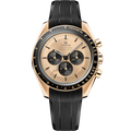 Speedmaster Moonwatch Professional 42 mm, Moonshine™ gold on rubber strap