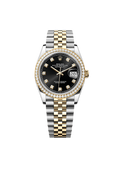 Rolex Datejust 36 Oyster, 36 mm, Oystersteel, yellow gold and diamonds
