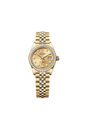 Rolex Lady-Datejust Oyster, 28 mm, yellow gold and diamond