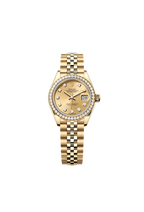Rolex Lady-Datejust Oyster, 28 mm, yellow gold and diamond