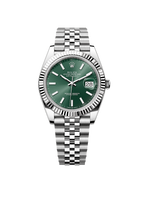 Rolex Datejust 41 Oyster, 41 mm, Oystersteel and white gold