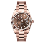 Rolex Sky – Dweller 42mm 18ct Everose Gold Chocolate Face