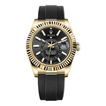 Rolex Sky-Dweller Oysterflex, 18K Yellow Gold, Black Index Dial 42 mm