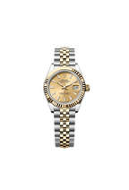 Rolex Lady-Datejust Oyster, 28 mm, Oystersteel and yellow gold