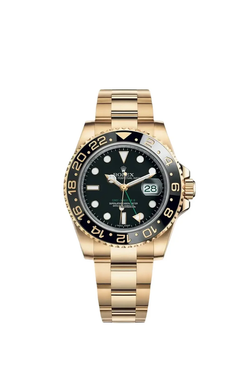 Rolex GMT-Master II “Root Beer” Yellow Gold Black Dial