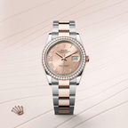 Rolex Datejust 36 Oyster, 36 mm, Oystersteel, Everose gold and diamonds