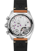 Speedmaster Chronoscope 43 mm, steel on leather strap