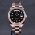Rolex Day Date 40mm Eisenkiesel Diamonds