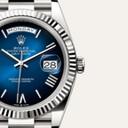 B- Rolex Day-Date 40 Oyster, 40 mm, white gold