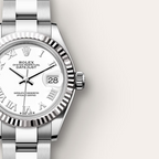 Rolex Lady-Datejust Oyster, 28 mm, Oystersteel and white gold