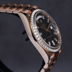 Rolex Day Date 40mm Eisenkiesel Diamonds