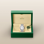 Rolex Land-Dweller 36 Oyster, 36 mm, Oystersteel and white gold
