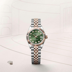 Rolex Lady-Datejust Oyster, 28 mm, Oystersteel and Everose gold