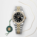 Rolex Datejust 36 Oyster, 36 mm, Oystersteel, yellow gold and diamonds