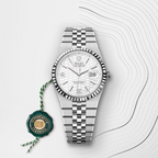 Rolex Land-Dweller 36 Oyster, 36 mm, Oystersteel and white gold