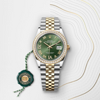 Rolex Datejust 36 Oyster, 36 mm, Oystersteel, yellow gold and diamonds