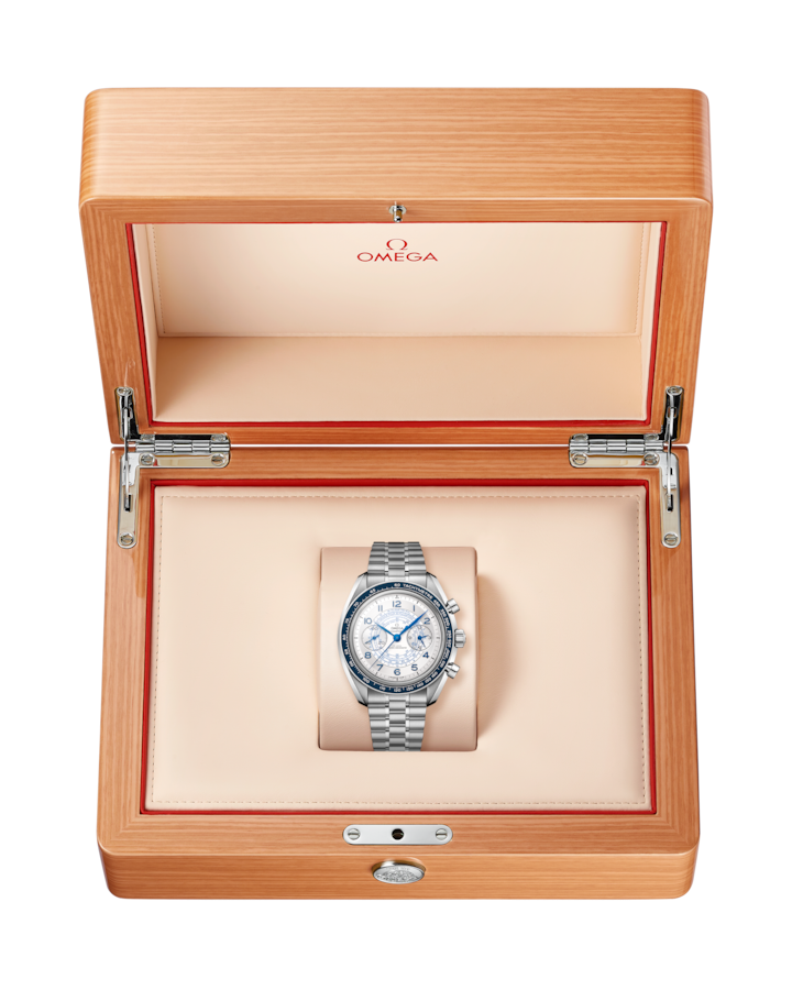 Speedmaster Chronoscope 43 mm, steel on steel