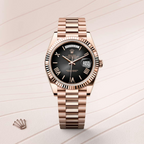 B- Rolex Day-Date 40 Oyster, 40 mm, Everose gold