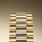 Rolex Day-Date Yellow Gold Pavé Dial Fluted Bezel