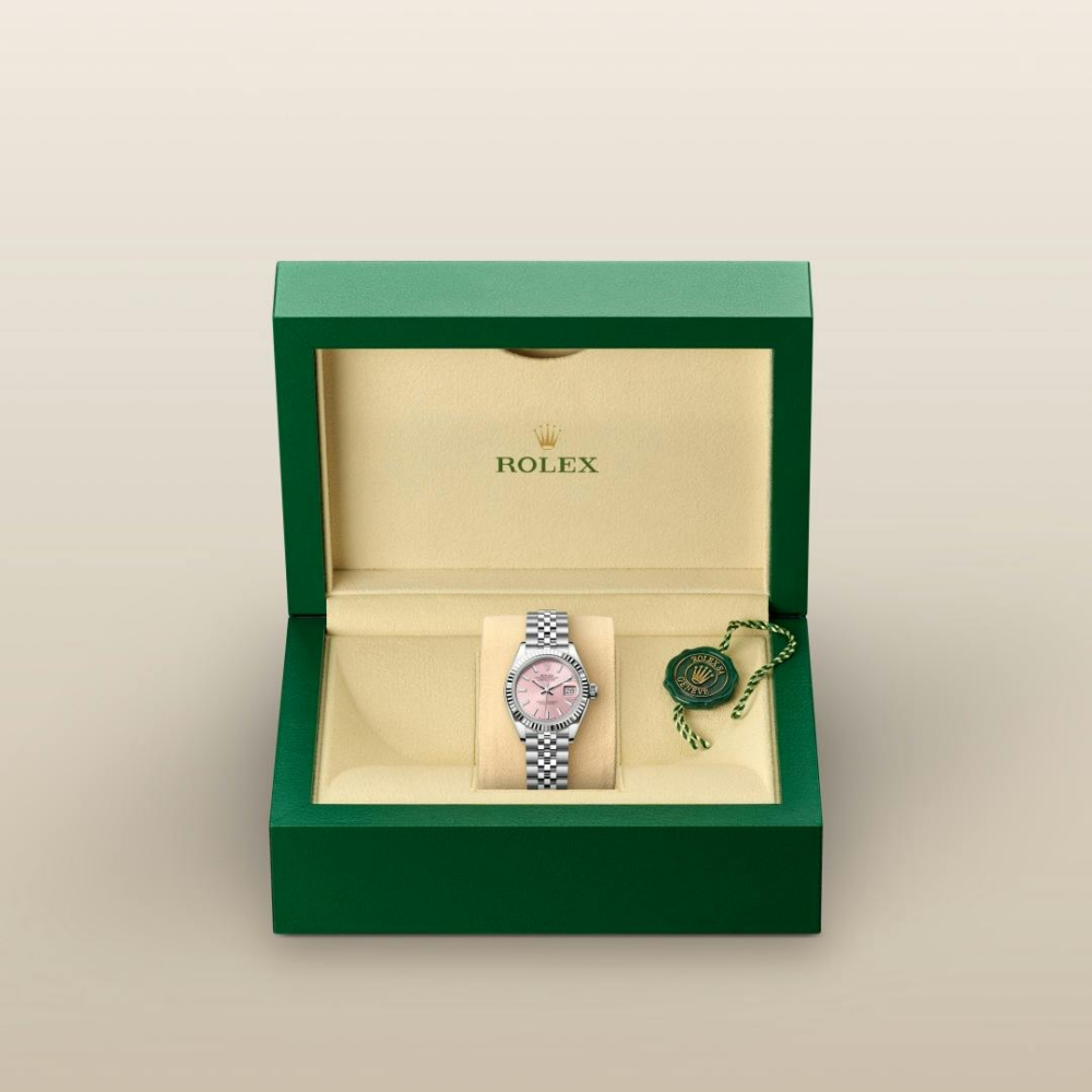 Rolex Lady-Datejust Oyster, 28 mm, Oystersteel and white gold