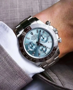 Rolex Cosmograph Daytona 40mm Platinum Ice-Blue Dial m116506-0002
