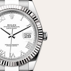 Rolex Datejust 41 Oyster, 41 mm, Oystersteel and white gold