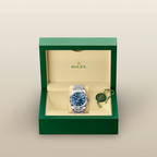 B- Rolex Sky-Dweller Stainless Steel, Blue Index Dial, 42 mm