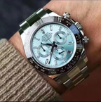 Rolex Cosmograph Daytona 40mm Platinum Ice-Blue Dial m116506-0002